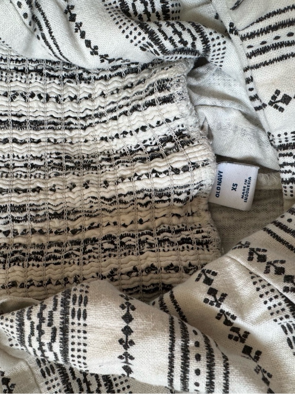 Old Navy White Striped Embroidered Spaghetti Strap Women's Jumpsuit - Picture 3 of 4